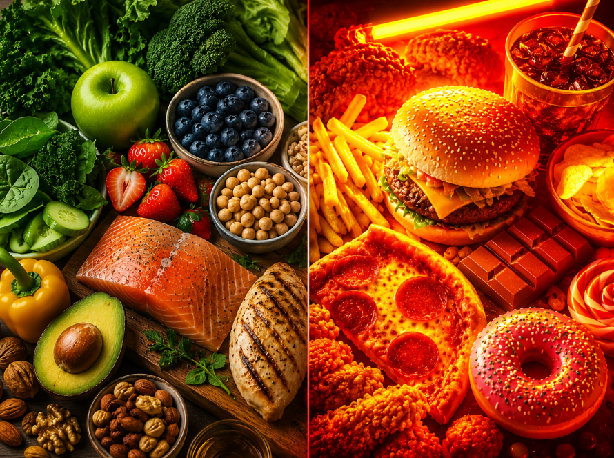 Healthy and Unhealthy Foods
